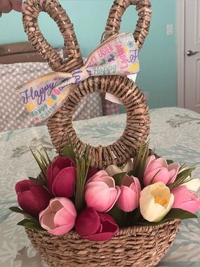 Easter bunny wreath